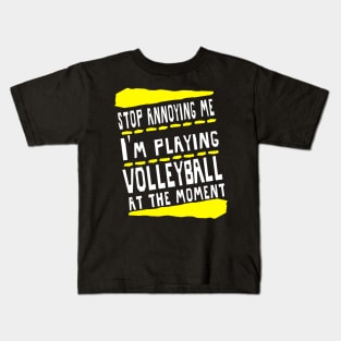 Volleyball Excavators British Boys Team Men Kids T-Shirt